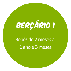 Berçário I - Bebês de 2 meses a 1 ano e 3 meses